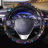 Abstract Lip Graffiti Print Steering Wheel Cover-grizzshop
