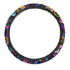 Abstract Lip Graffiti Print Steering Wheel Cover-grizzshop