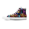 Abstract Lip Graffiti Print Women's High Top Shoes-grizzshop