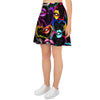 Abstract Lip Graffiti Print Women's Skirt-grizzshop