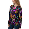 Abstract Lip Graffiti Print Women's Sweatshirt-grizzshop