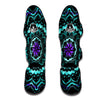 Abstract Mandala Teal And Purple Print Muay Thai Shin Guards-grizzshop