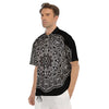 Abstract Mandala White And Black Print Men's Short Sleeve Shirts-grizzshop