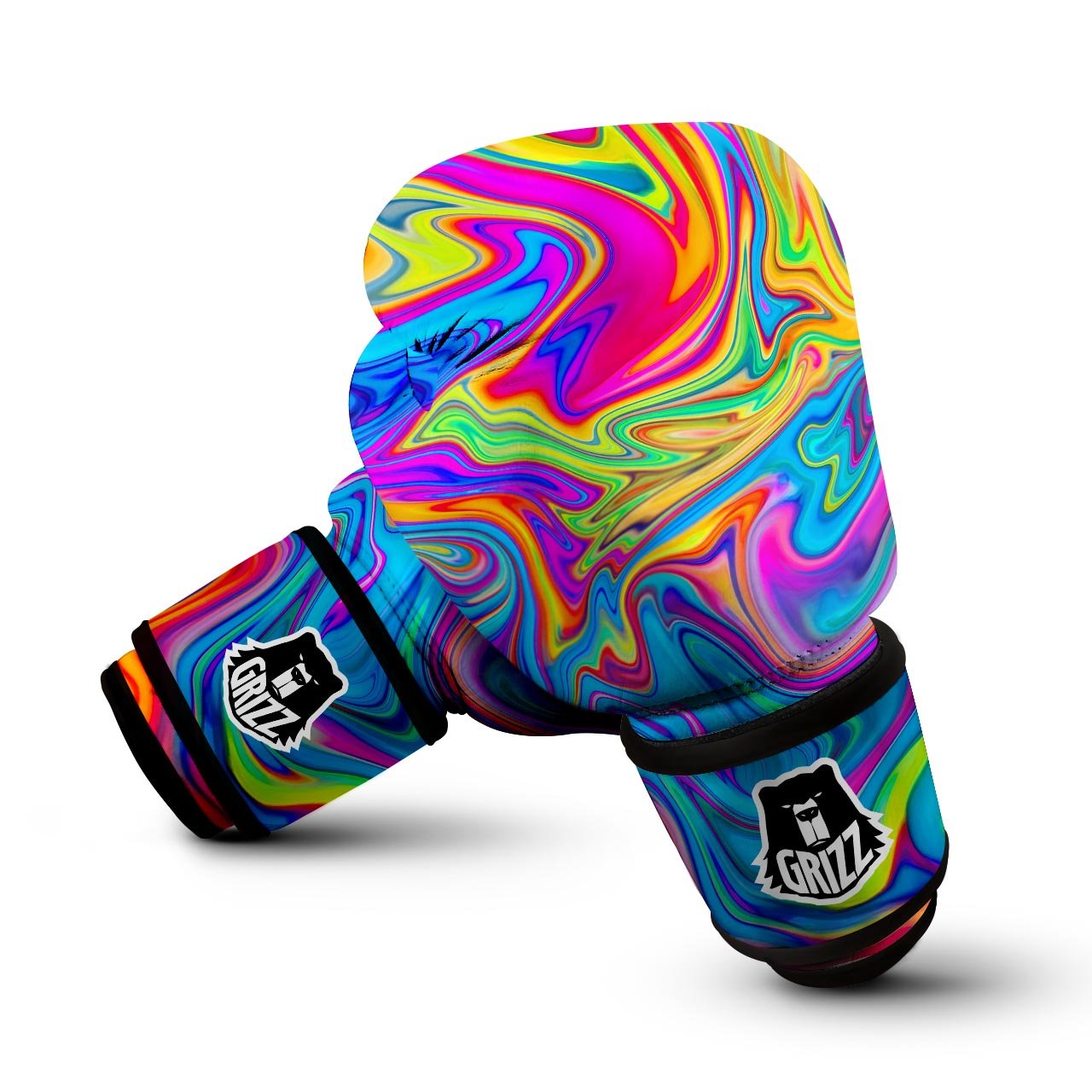 Abstract Mixing Ink Boxing Gloves-grizzshop