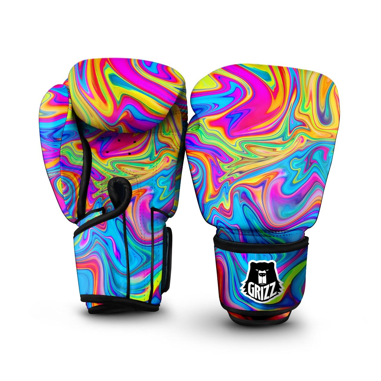 Abstract Mixing Ink Boxing Gloves-grizzshop