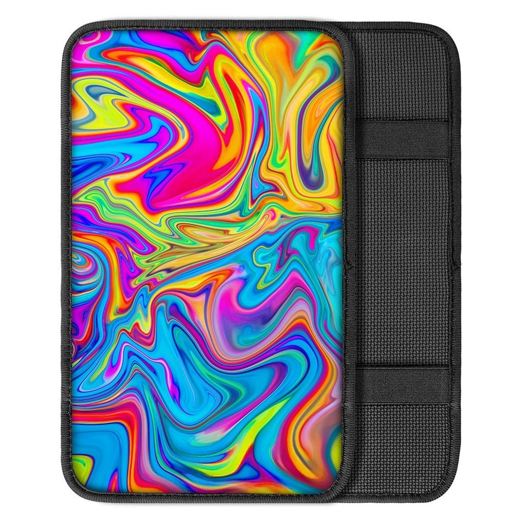 Abstract Mixing Ink Car Console Cover-grizzshop