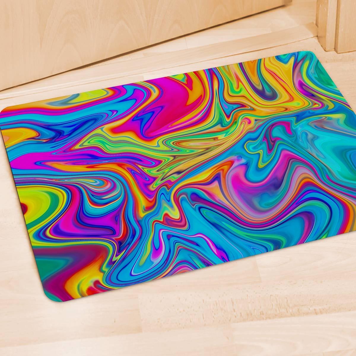 Abstract Mixing Ink Door Mat-grizzshop