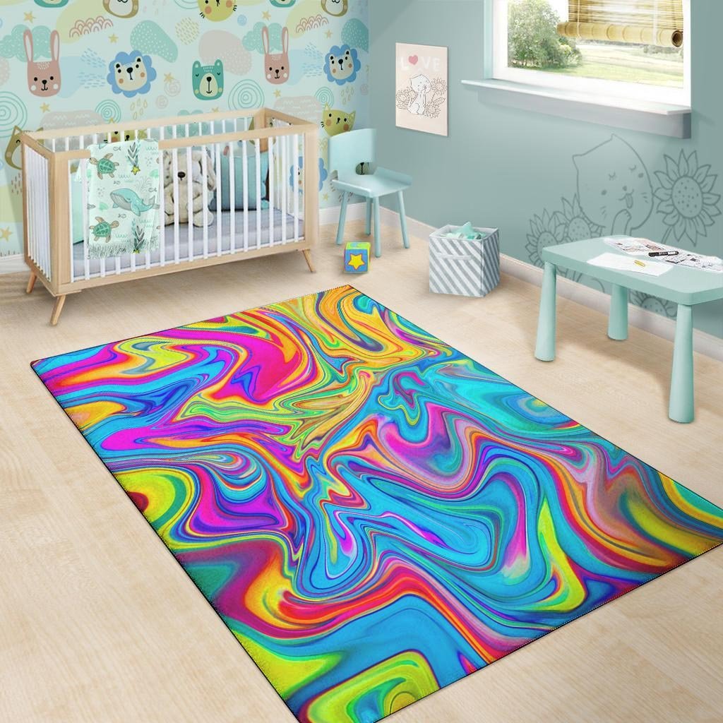 Abstract Mixing Ink Floor Mat-grizzshop