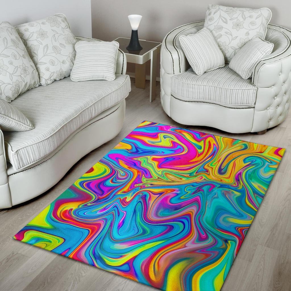 Abstract Mixing Ink Floor Mat-grizzshop