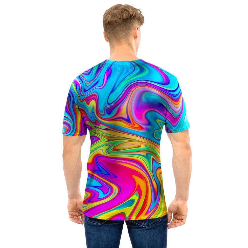 Abstract Mixing Ink Men T Shirt-grizzshop