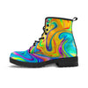 Abstract Mixing Ink Men's Boots-grizzshop
