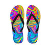 Abstract Mixing Ink Men's Flip Flops-grizzshop