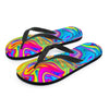 Abstract Mixing Ink Men's Flip Flops-grizzshop