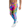 Abstract Mixing Ink Men's Leggings-grizzshop