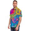 Abstract Mixing Ink Men's Short Sleeve Shirt-grizzshop