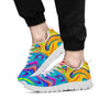 Abstract Mixing Ink Men's Sneakers-grizzshop