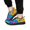 Abstract Mixing Ink Men's Sneakers-grizzshop