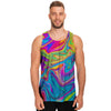 Abstract Mixing Ink Men's Tank Tops-grizzshop