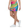 Abstract Mixing Ink Mini Skirt-grizzshop