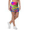 Abstract Mixing Ink Mini Skirt-grizzshop