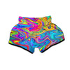 Abstract Mixing Ink Muay Thai Boxing Shorts-grizzshop