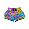 Abstract Mixing Ink Muay Thai Boxing Shorts-grizzshop