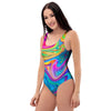 Abstract Mixing Ink One Piece Swimsuite-grizzshop