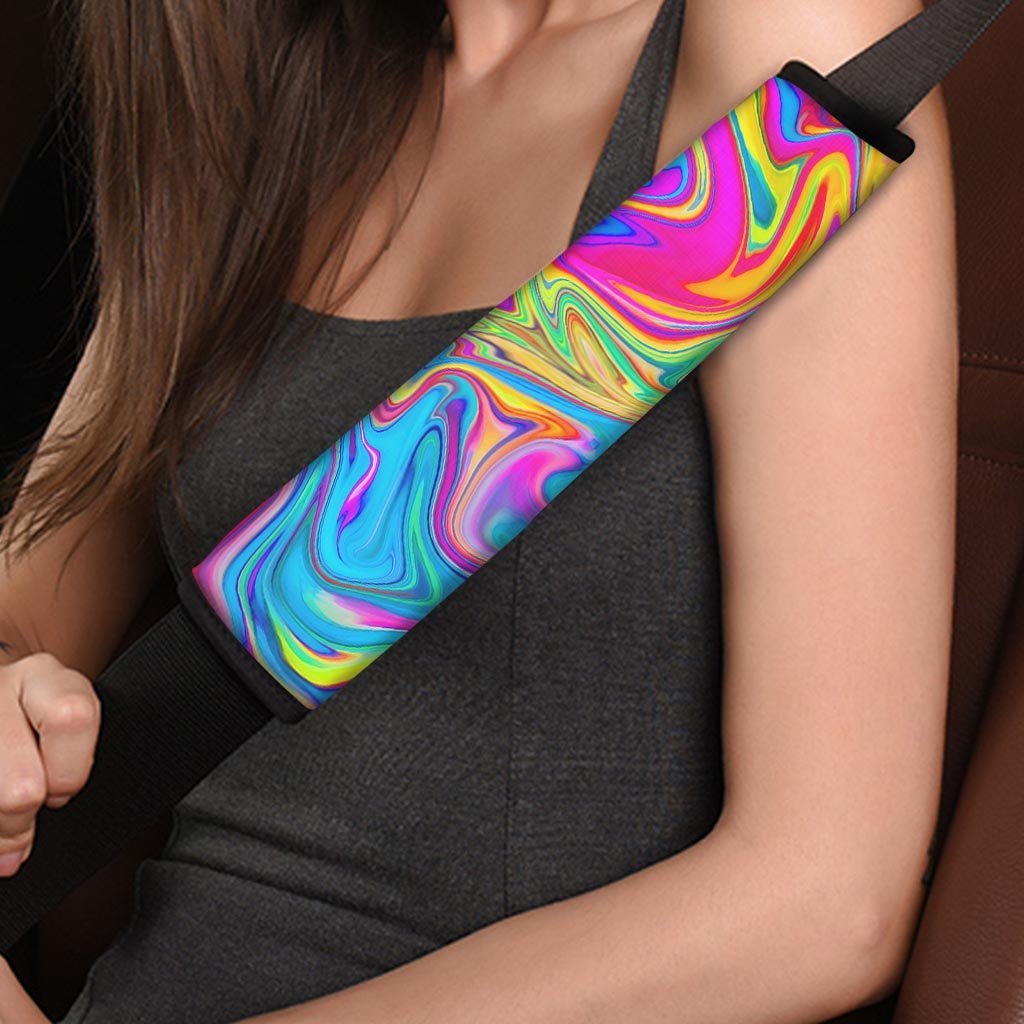 Abstract Mixing Ink Seat Belt Cover-grizzshop