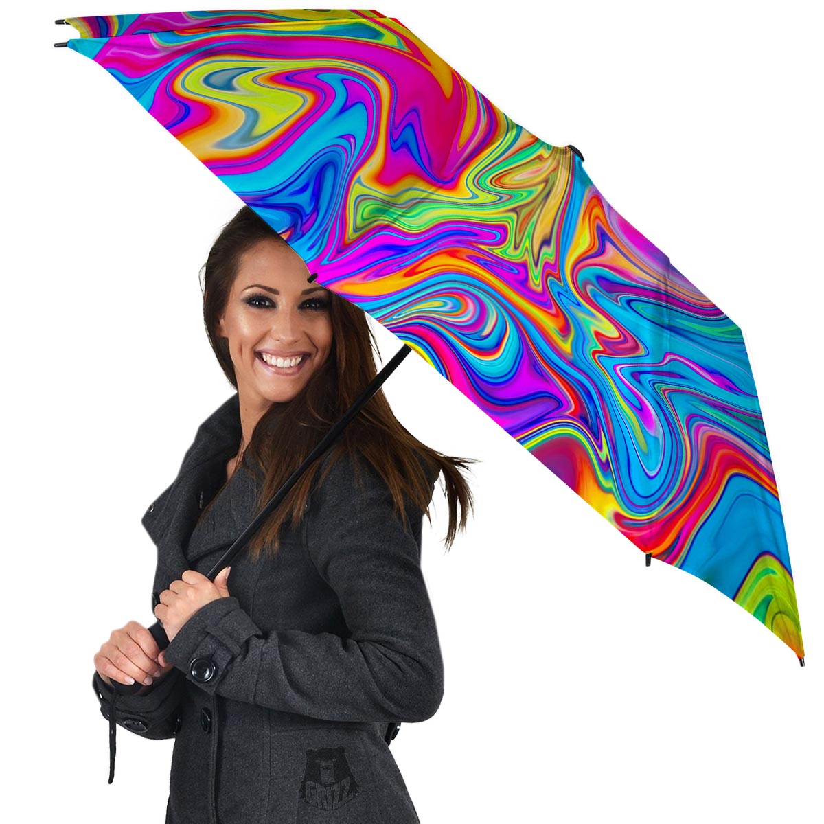 Abstract Mixing Ink Umbrella-grizzshop