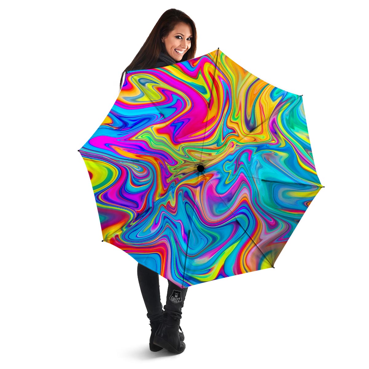 Abstract Mixing Ink Umbrella-grizzshop