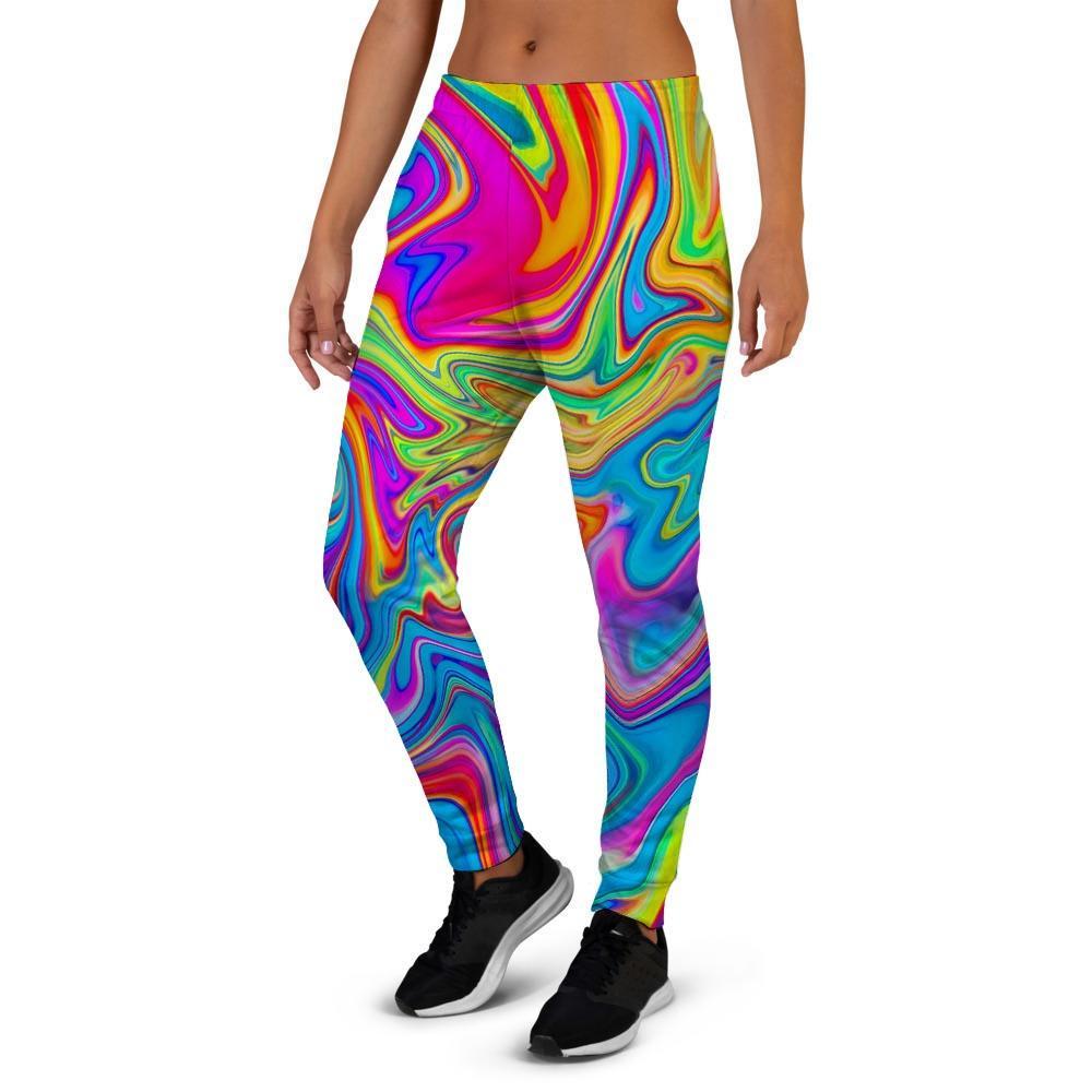 Abstract Mixing Ink Women's Joggers-grizzshop