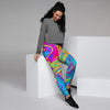 Abstract Mixing Ink Women's Joggers-grizzshop