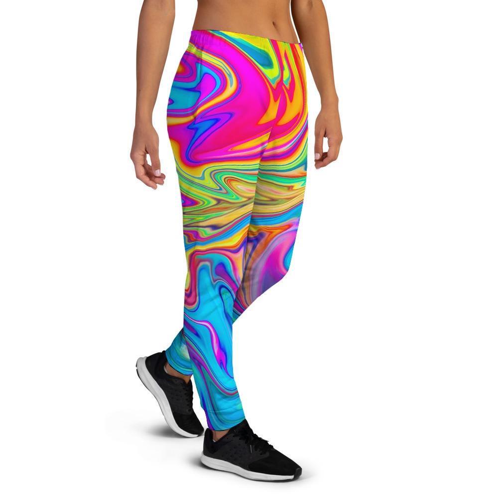 Abstract Mixing Ink Women's Joggers-grizzshop