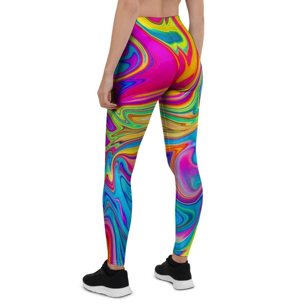 Abstract Mixing Ink Women's Leggings-grizzshop