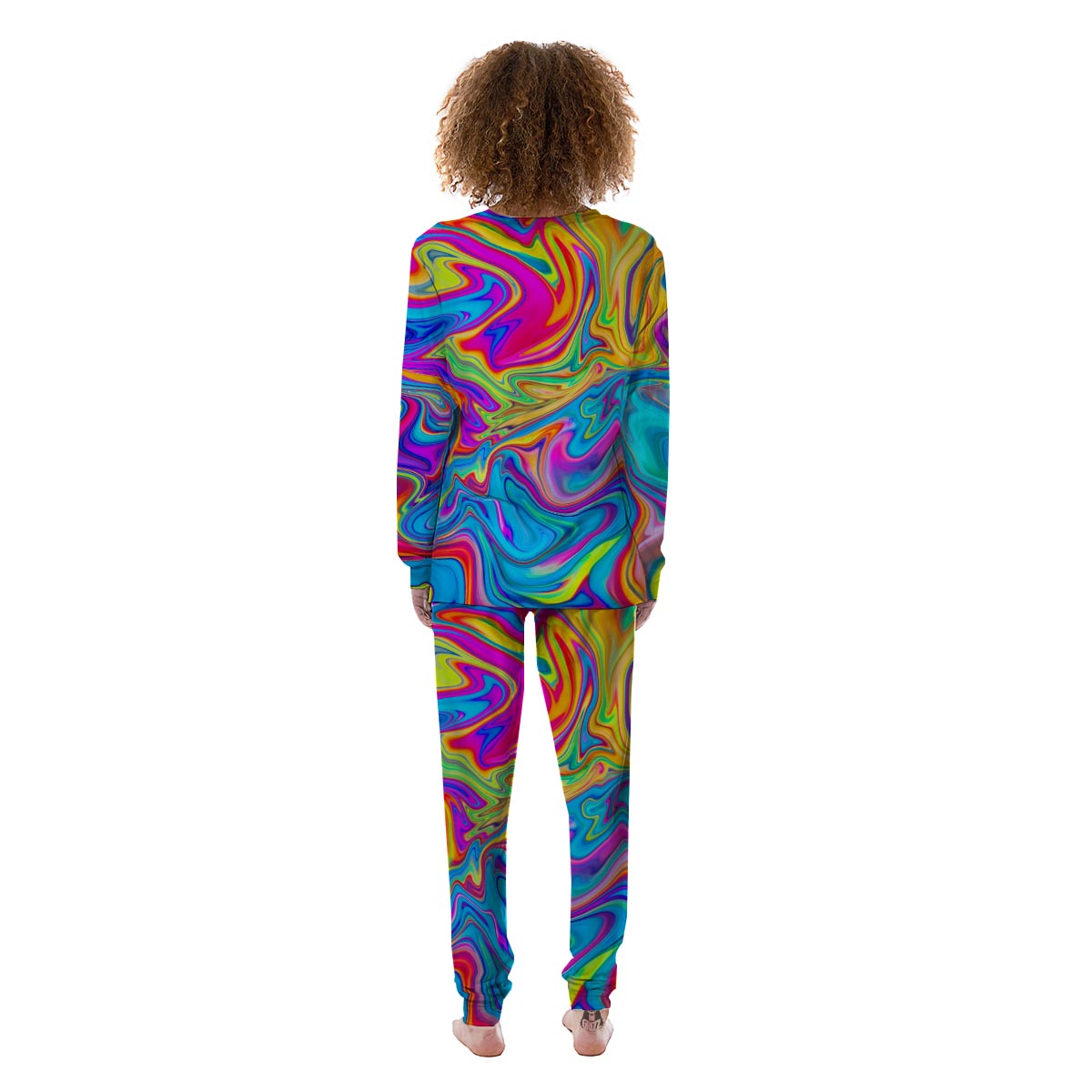 Abstract Mixing Ink Women's Pajamas-grizzshop