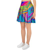 Abstract Mixing Ink Women's Skirt-grizzshop