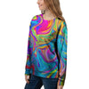 Abstract Mixing Ink Women's Sweatshirt-grizzshop