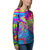 Abstract Mixing Ink Women's Sweatshirt-grizzshop