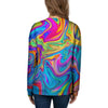 Abstract Mixing Ink Women's Sweatshirt-grizzshop