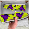 Abstract Neon Cow Print Canvas Shoes-grizzshop