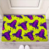 Abstract Neon Cow Print Door Mat-grizzshop