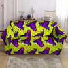 Abstract Neon Cow Print Loveseat Cover-grizzshop