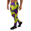 Abstract Neon Cow Print Men's Joggers-grizzshop