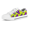 Abstract Neon Cow Print Men's Low Top Shoes-grizzshop