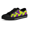 Abstract Neon Cow Print Men's Low Top Shoes-grizzshop