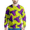 Abstract Neon Cow Print Men's Sweatshirt-grizzshop