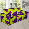 Abstract Neon Cow Print Sofa Cover-grizzshop