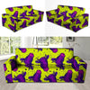 Abstract Neon Cow Print Sofa Cover-grizzshop