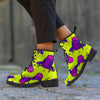 Abstract Neon Cow Print Women's Boots-grizzshop