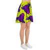 Abstract Neon Cow Print Women's Skirt-grizzshop